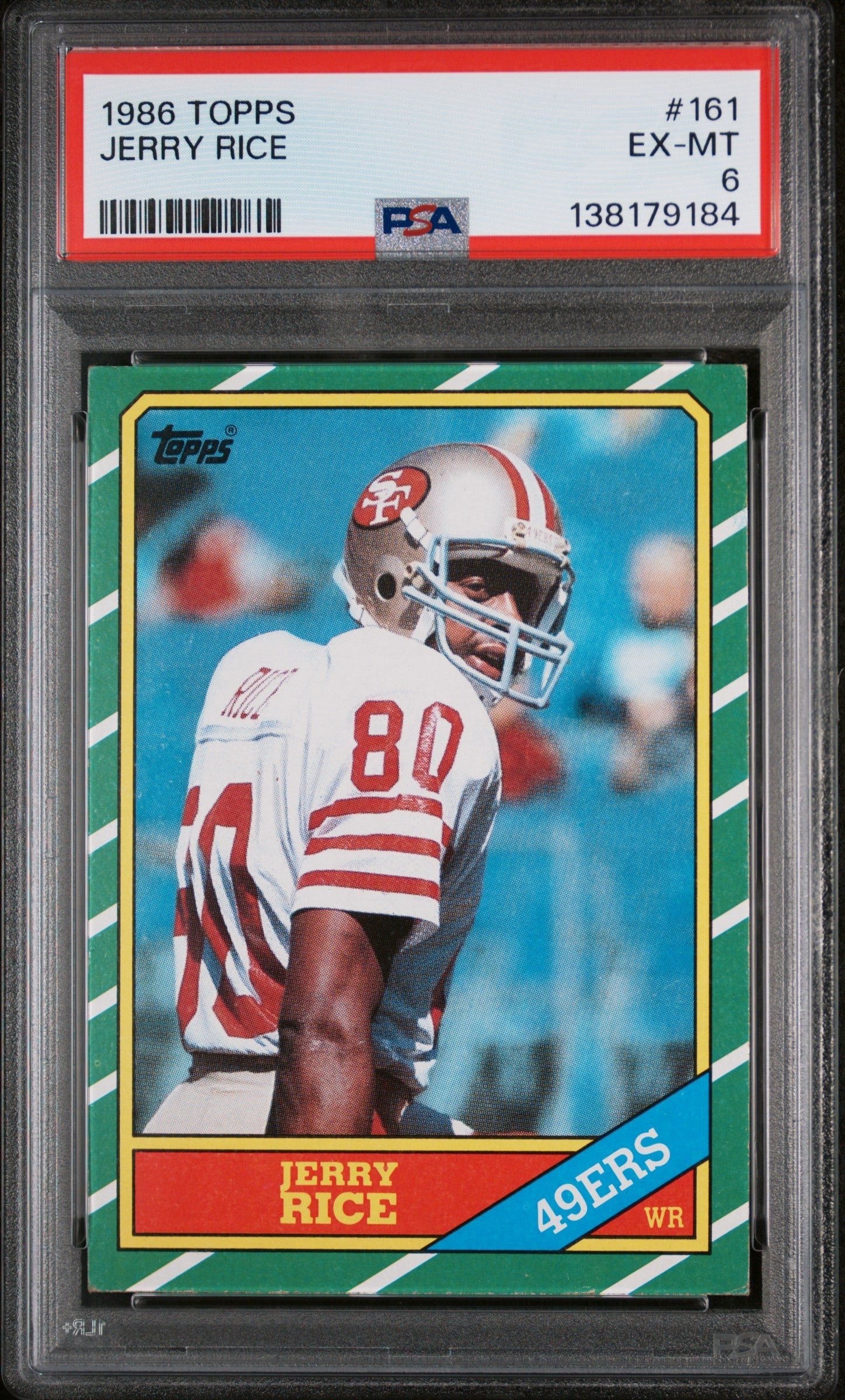 1986 Topps Jerry Rice PSA 6