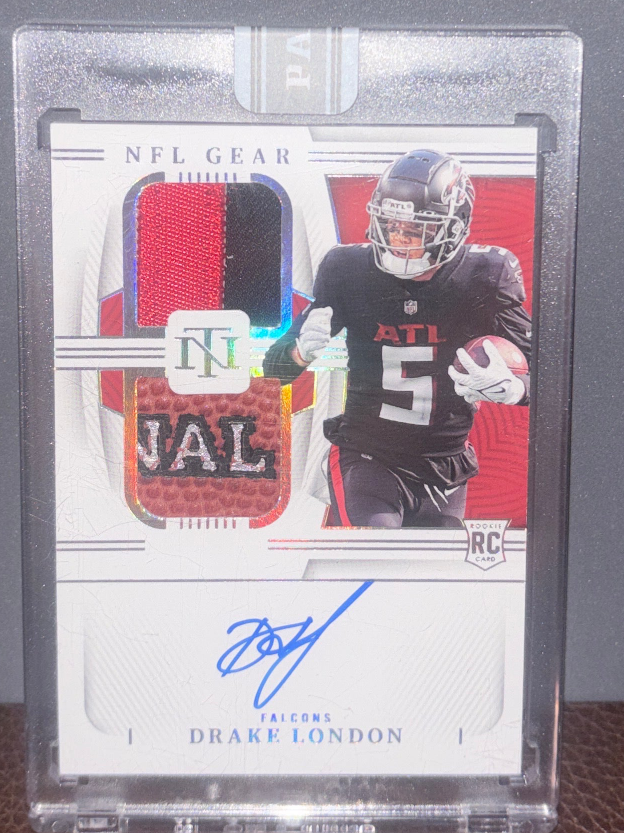 2023 National Treasures Drake London NFL Gear RPA White Box 1/1