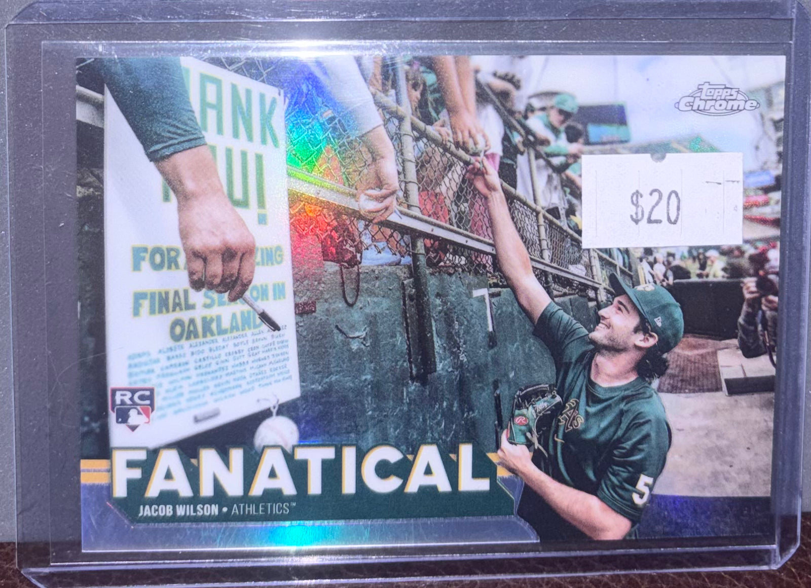 2025 Topps Chrome Jacob Wilson Fanatical Case Hit