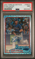 2024 Topps Silver Pack Evan Carter Auto /299 PSA 9
