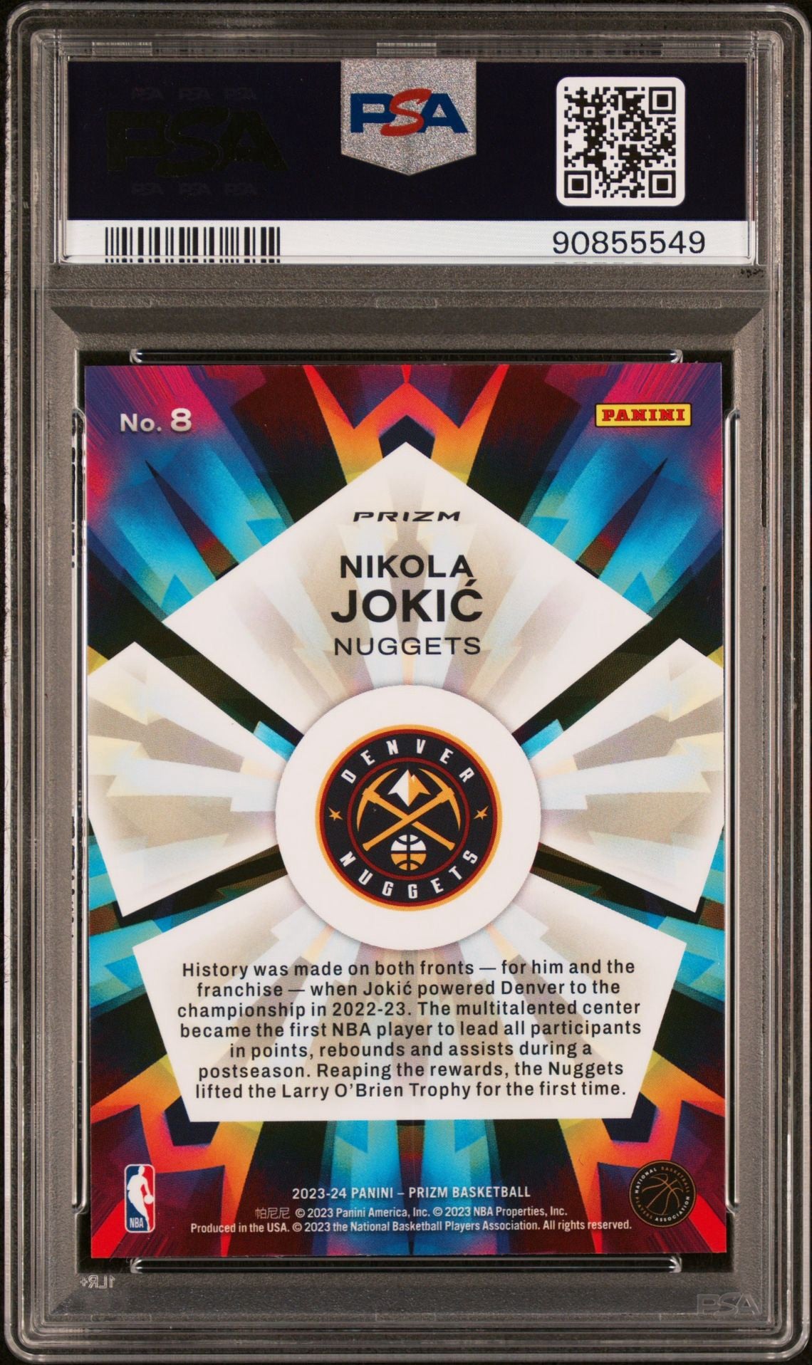 2023 Select Nikola Jokic Kaleidoscopic- Silver PSA 10