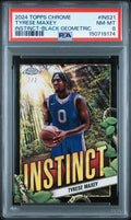 2024 Topps Chrome Tyrese Maxey Instinct Black /2 PSA8